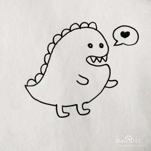 吃瓜小恐龙怎么画,吃瓜小恐龙的趣味绘画教程